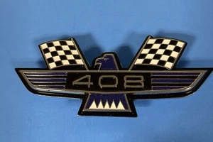 408 Eagle Bird Fender Emblems -blue/silver - Picture 1 of 2