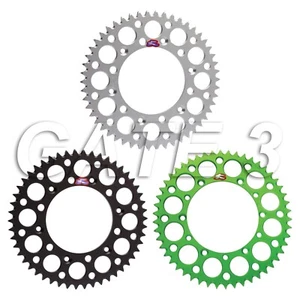 Kawasaki KDX250 Renthal Rear Sprocket 1991-1994 Green-Black-Silver 112U - Picture 1 of 20