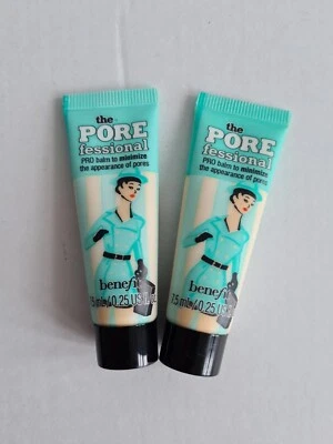 Benefit The Porefessional Pore Primer 7.5ml x2 Travel Size SEALED FREE FAST P&P  - Image 1 of 4