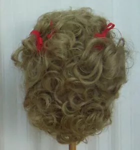 Doll Wig Size 12" to 13" Blonde, all over curls, New - Picture 1 of 4