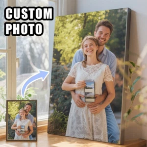 Custom Poster Canvas Wall Art Print Customized Your Picture Photos Personalized - Picture 1 of 42