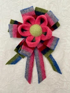 Vintage felt floral hat/coat/dress decoration posey 18 x 13 cm VGC - Picture 1 of 4