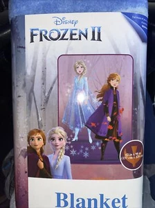 Disney Frozen II Blanket 62" x 90"  girls bedding Elsa Anna new #78263 BRAND NEW - Picture 1 of 6