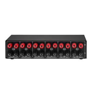 2 in 4 Out Speaker Selector Switch Box 4 Zone Amplifier & Speaker Selector M6L1 - Picture 1 of 10