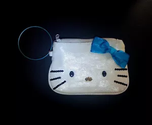 Hello Kitty Sparkle Wristlet Pouch with Rhinestone Embellishments - Picture 1 of 6