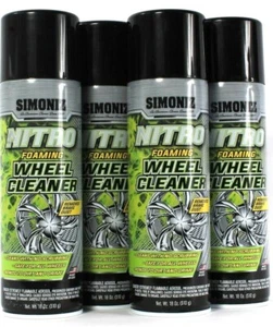 4 Cans Simoniz 18 Oz Nitro Foaming No Scrubbing Safe For All Wheel Cleaner - Picture 1 of 1