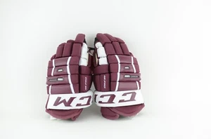 CCM 4 R Pro Ice Hockey Gloves Senior Size 14 Maroon/White (0417-0075) - Picture 1 of 5