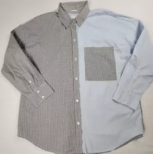 Abercrombie Fitch Long Sleeve Button Up Shirt NWT Men's Size Large Colorblock - Picture 1 of 7