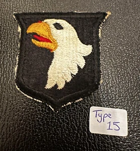 WW2 101st airborne division type 15 patch #1 - Picture 1 of 2