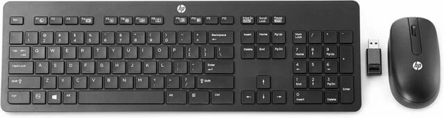 HP Slim Wireless Keyboard and Mouse Bundle - Black (T6L04UT#ABA)