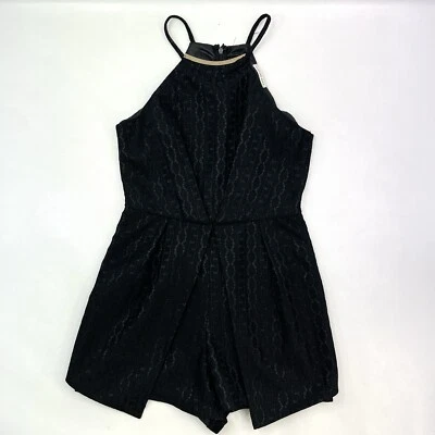 Mini falda/blusa negra mameluco formal de fiesta de cóctel con semillas de mostaza para mujer talla M Foto 1 de 4