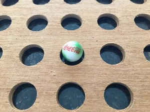 Vintage | "Coca-Cola" | Green & White Swirl | Marble - Picture 1 of 4