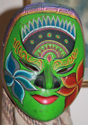 Indonesische Maske aus Holz, bunt, handbemalt,  ca20x15 cm groß