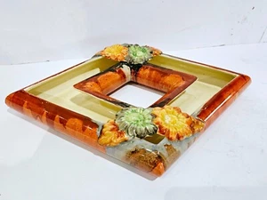 Clarice Cliff My Garden Delecia large diamond shape flower trough 37 cm C1934 - Picture 1 of 15