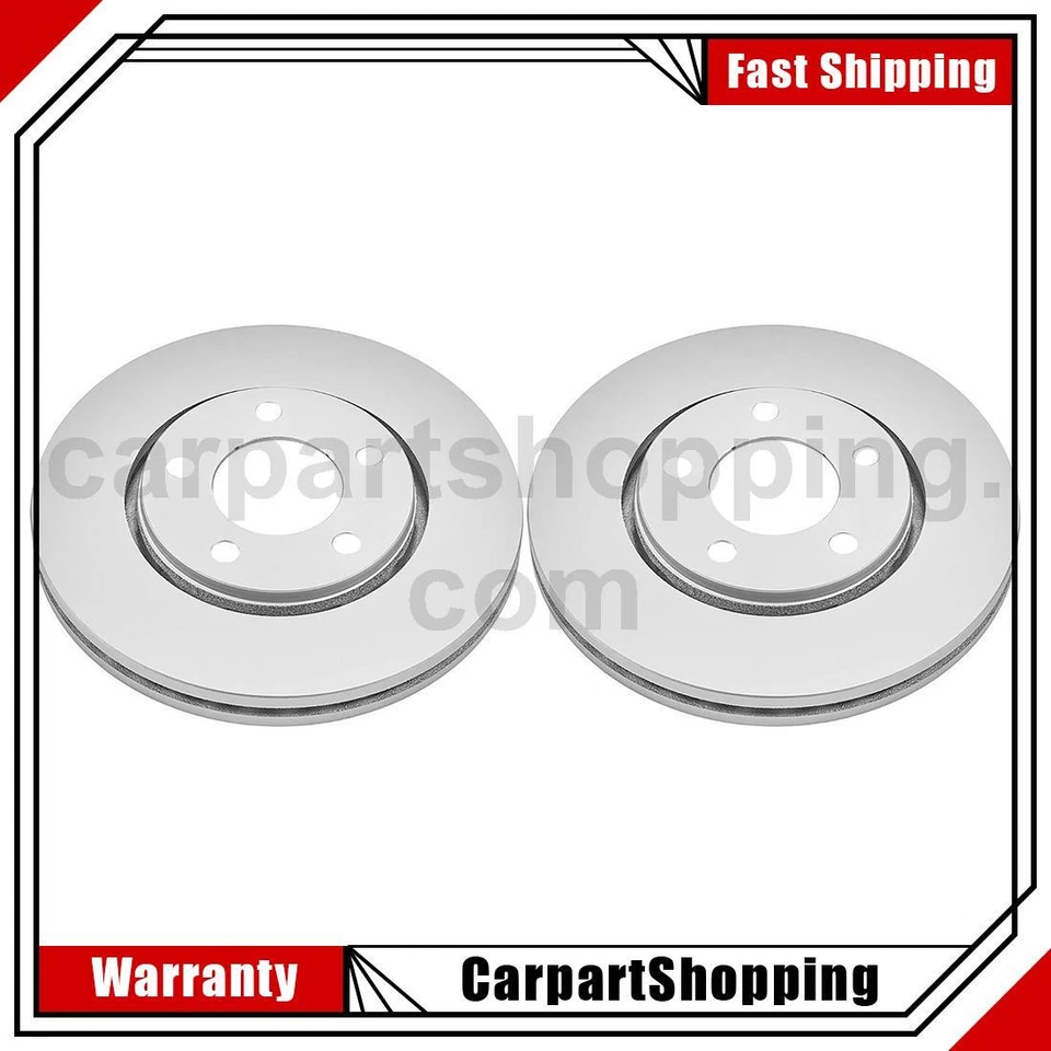 2 rotores de freno delanteros para Dodge Caravan 2001 2002 2003 2004 2005 2006 2007 Foto 1 de 2