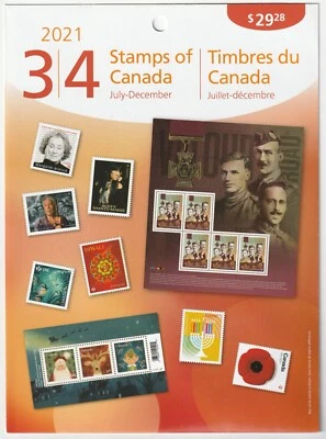 Канада 2021 Q3/Q4 ежеквартальная упаковка, июль - декабрь, запечатанная упаковка, как новая без наклеек и следов 2021/3|4 - Изображение 1 из 2
