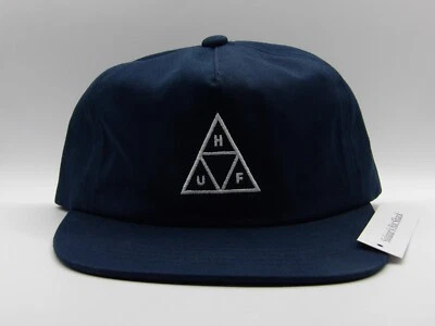 Gorra HUF Worldwide Triple Triángulo Para Hombre Snapback Azul Marino Foto 1 de 4