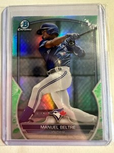 K116,615 - 2023 Bowman Chrome Prospects Lunar Glow #BCP79 Manuel Beltre