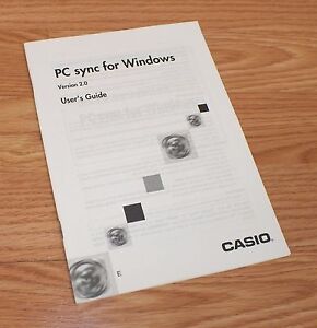 Genuine Casio PC Sync User's Guide / Manual For Windows Version 2.0 **READ* 