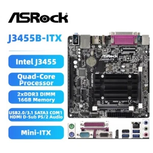 ASRock J3455B-ITX Mainboard Mini-ITX Intel J3455 Quad-Core DDR3 SATA3 HDMI VGA - Bild 1 von 7