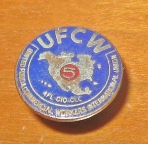 Prendedor de solapa UFCW de colección United Food Commercial Workers International Union 5 años - Imagen 1 de 5