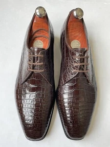 John Lobb Perrier Original Alligator Derby UK 8,5 E, US 9 Made In England, 12000 $ - Bild 1 von 16