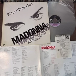 MADONNA Who's That Girl-Live in Japan JAPAN Laser Disc LD 45P6-9017 FLYER+INSERT - Picture 1 of 24