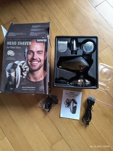 Rasoio Testina Staccabile, SHPAVVER 5 in 1 Rasoio Elettrico IPX7 Impermeabile per Calvo - Foto 1 di 14