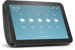 Echo Show 8 1st Gen Smart Speaker HD Display with Alexa - Charcoal - Picture 1 of 12