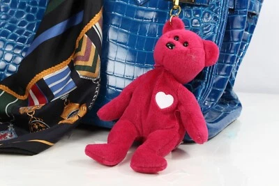 Vintage Ty Beanie Babies Valentina the Red Bear Bag Charm - Image 1 of 4