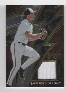 2023 Panini Select Sparks Material Jackson Holliday RC Rookie Used Jersey Oriole