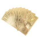 10pcs US$100 dollar 24k Gold Foil Golden USD Paper Money Banknotes Collecti-;h