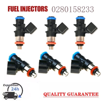 Inyectores de combustible de actualización de 6 piezas para Chrysler Town para Country 2012-2016 0280158233 Foto 1 de 4