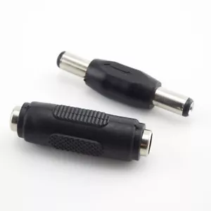 DC Coupler Male to Male M/M F/F 5.5x 2.1mm Barrel Jack Power Connector Plug CCTV - Picture 1 of 10