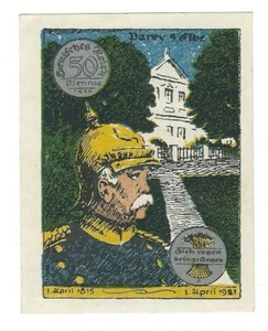 Dinero de emergencia - Parey a. d. Elbe - Banco de ahorro y crédito - 50 peniques - 1921 - Edición D - Imagen 1 de 2