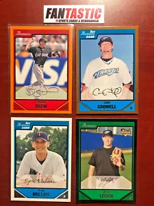 2007 Bowman (Paper) RC, Draft Picks & Prospects YOU PICK Base & Gold Parallels - Picture 1 of 2
