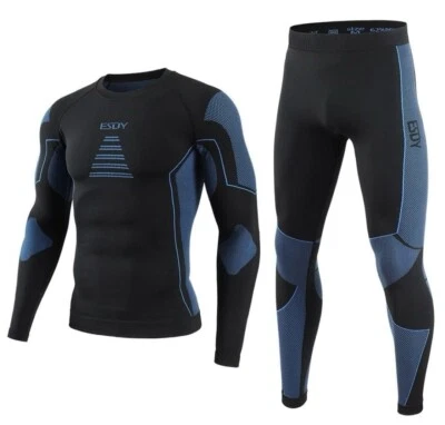 Thermounterwäsche Set Herren | Kompression Atmungsaktiv Wärmeisolierend Sport - Bild 1 von 4