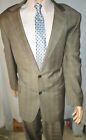Mens New Jos.A.Bank Signature Collection Brown Plaid 46 Long Suit