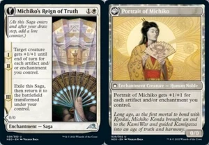 MICHIKO'S REIGN OF TRUTH X 4 N/M KAMIGAWA NEON DYNASTY MAGIC THE GATHERING - Picture 1 of 1
