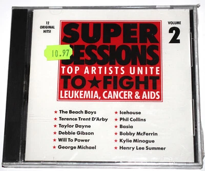 Super Sessions Vol 2 - Top Artists Unite To Fight Leukemia Cancer AIDS (CD 1988) Foto 1 de 3
