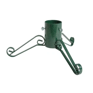 Bosmere Traditional Christmas Tree Stand 4in Dia Green Plain Gloss - Picture 1 of 1
