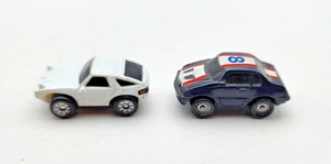 VTG 2 Micro Machines 1987 White Porsche 308 & Ford T-Bird Stock Car#8 g8 - Picture 1 of 5