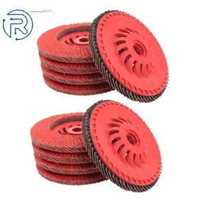 4-1/2"×7/8'' T29 40 Grit Ceramic Flap Sanding Disc Total 10PCS For Angle Grinder - Picture 1 of 13