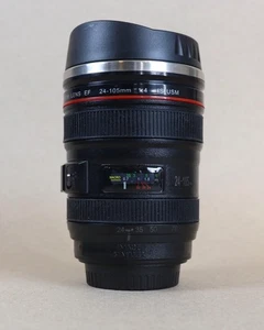 EF 24 105mm USM Camera Lens Coffee Mug Cup with Lid Novelty Gift - Picture 1 of 13