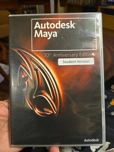 Autodesk Maya 2009 10th Anniversary Student Version (DVD) With Serial & Insert!  - Picture 1 of 3