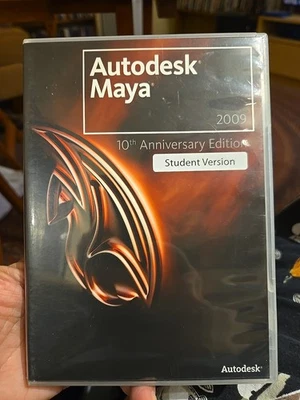Autodesk Maya 2009 10th Anniversary Student Version (DVD) With Serial & Insert!  - Image 1 of 3