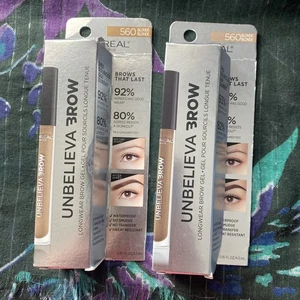 2x Loreal Unbelieva Brow Longwear Brow Gel 560 - Blonde NEW READ ๐ - Picture 1 of 3