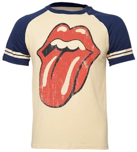 Official Rolling Stones T Shirt Lick Tongue Logo Raglan Mick Jagger New S To 2XL - Picture 1 of 8