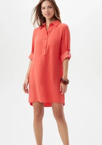 Camisa de vestir Trina Turk rosa retrato talla XXL manga lengüeta enrollable usada en excelente estado informal $288 - Imagen 1 de 6