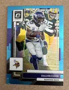 2022 Panini Donruss Optic Dalvin Cook #128 Aqua Prizm 198/299 Minnesota Vikings - Picture 1 of 11